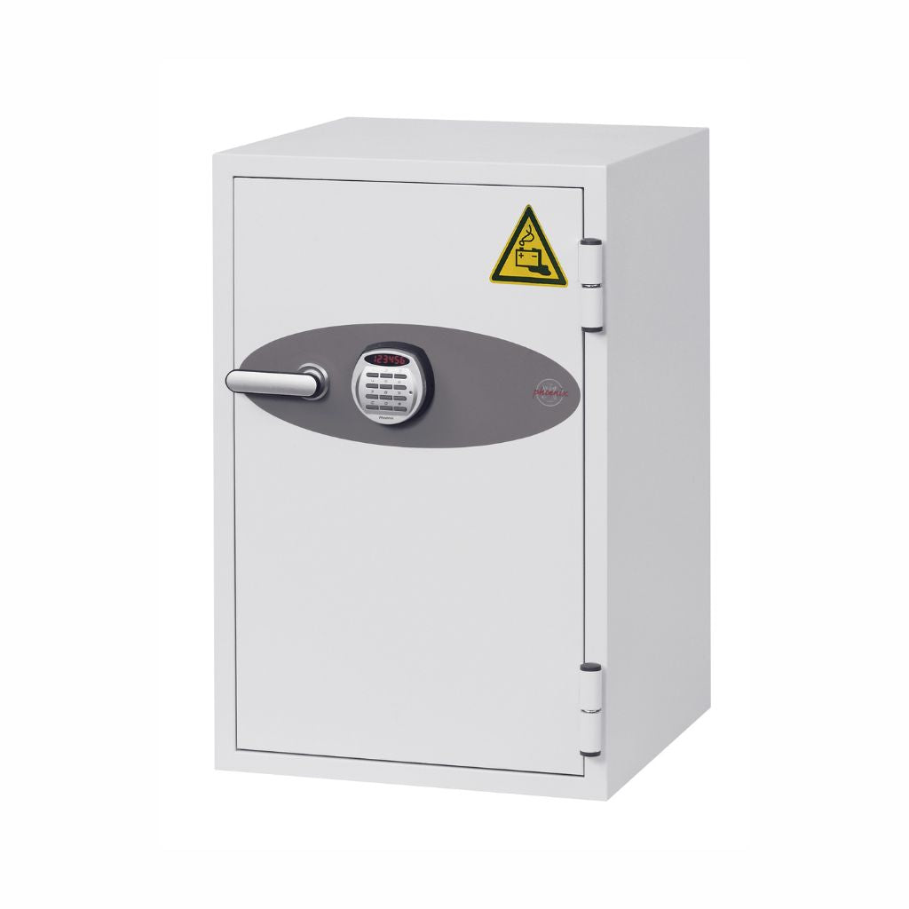 Phoenix BS0442E Battery Fighter Safe – Fireproof Lithium-Ion Battery Storage & Charging Cabinet, Electronic Lock, 90-Min Fire Protection, 84L, Secure & Impact Tested