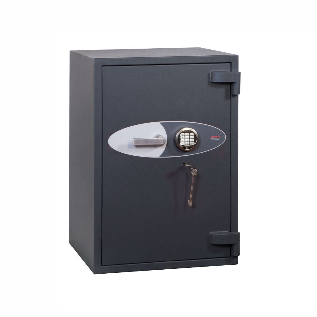 Phoenix Cosmos HS9073E Size 3 High Security Euro Grade 5 Safe with Electronic & Key Lock, 30-Min Fire Protection, £100K Cash/£1M Valuables Insurance, AiS & ECB.S Certified