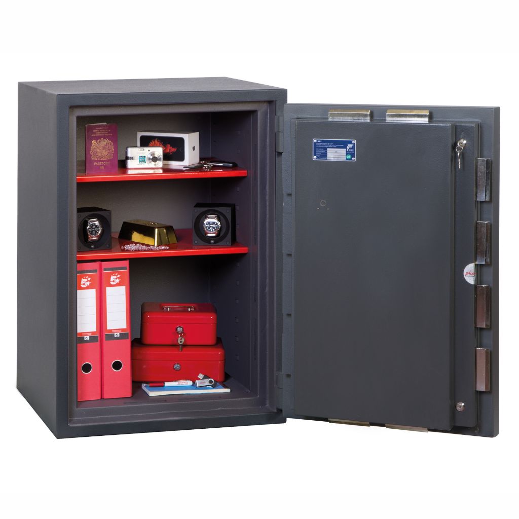 Phoenix Cosmos HS9073E Size 3 High Security Euro Grade 5 Safe with Electronic & Key Lock, 30-Min Fire Protection, £100K Cash/£1M Valuables Insurance, AiS & ECB.S Certified