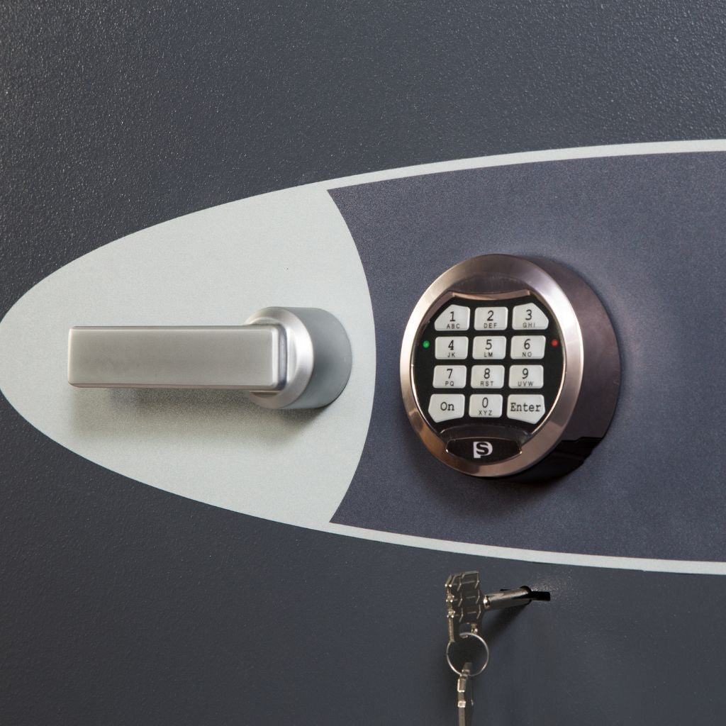 Phoenix Cosmos HS9072E Size 2 High Security Euro Grade 5 Safe with Electronic & Key Lock, 30-Min Fire Protection, £100K Cash/£1M Valuables Rating, AIS & ECB Approved
