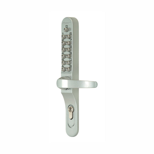 Keylex 700 Silver Code Unit & Inside Lever for Timber Doors - Mechanical Lock, Secure Access, Easy Installation, No Batteries or Wiring