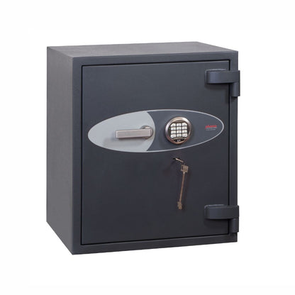 Phoenix Cosmos HS9072E Size 2 High Security Euro Grade 5 Safe with Electronic & Key Lock, 30-Min Fire Protection, £100K Cash/£1M Valuables Rating, AIS & ECB Approved