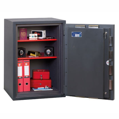 Phoenix Cosmos HS9073E Size 3 High Security Euro Grade 5 Safe with Electronic & Key Lock, 30-Min Fire Protection, £100K Cash/£1M Valuables Insurance, AiS & ECB.S Certified